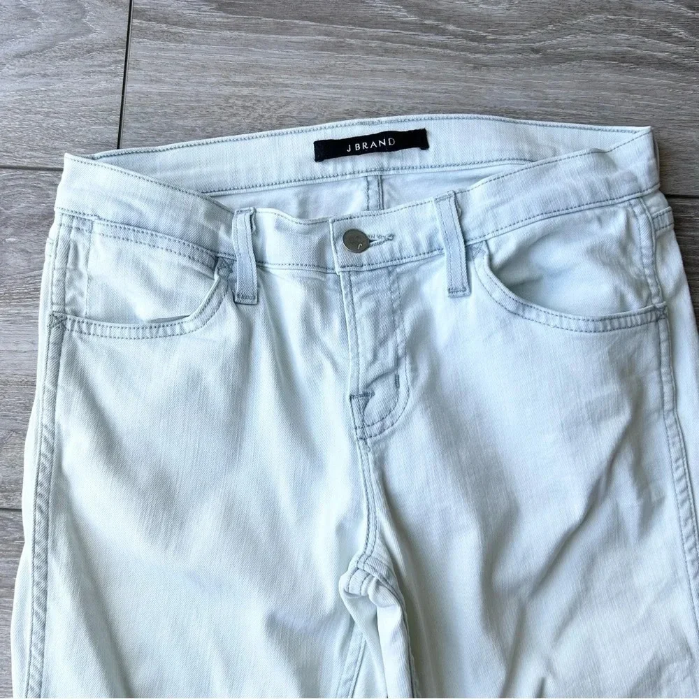 J BRAND Nirvana Sky Cropped Mid Rise Jeans